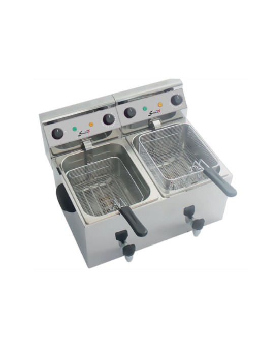 Friteuse de table 2 cuves - Sofraca - Equipement CHR